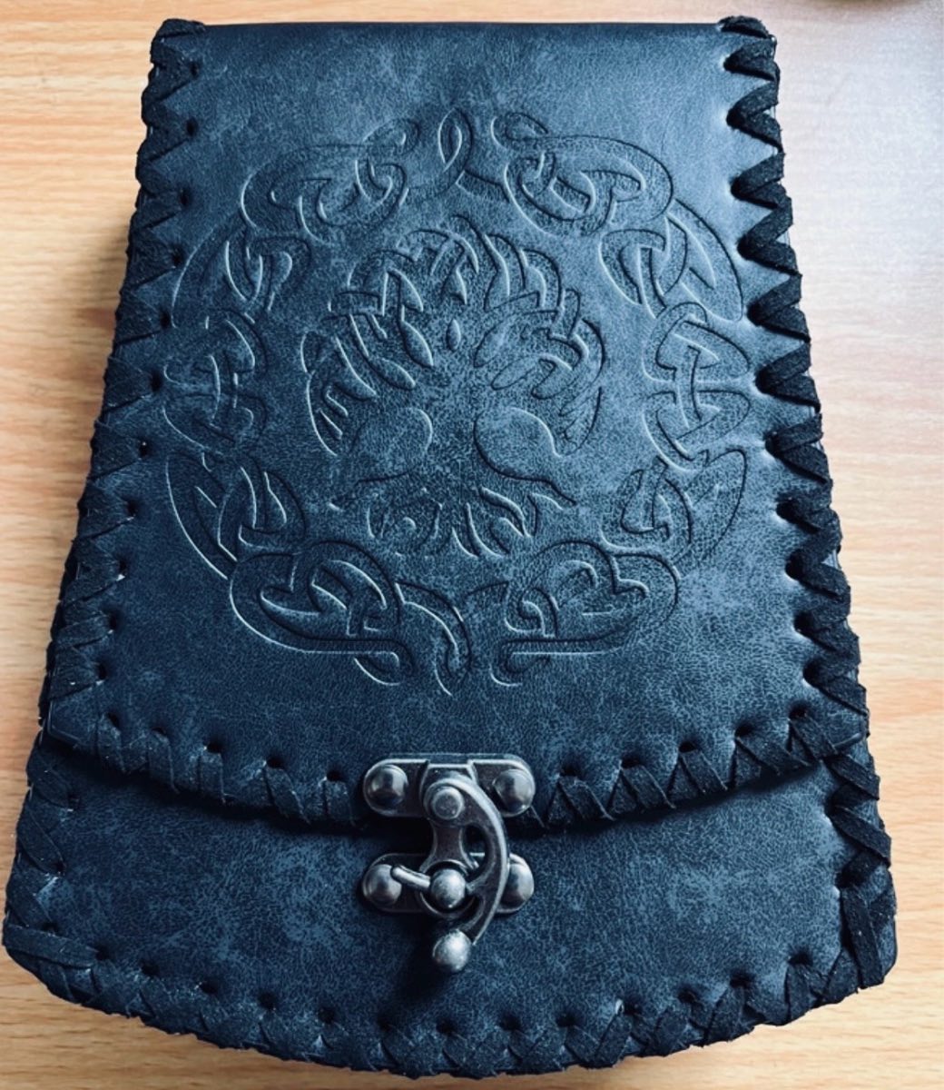 Hiifeuer medieval belt bag faux leather