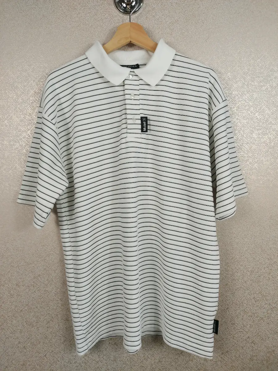 Vintage Mobil 1 Oil Racing Polo Shirt Mens Medium White Terry Cloth Towelling UK