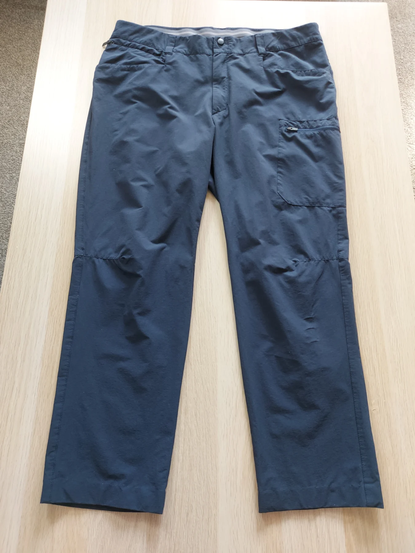Rohan Lowland Trousers Men W36 Walking Hiking Outdoor Tech Pants Navy Blue
