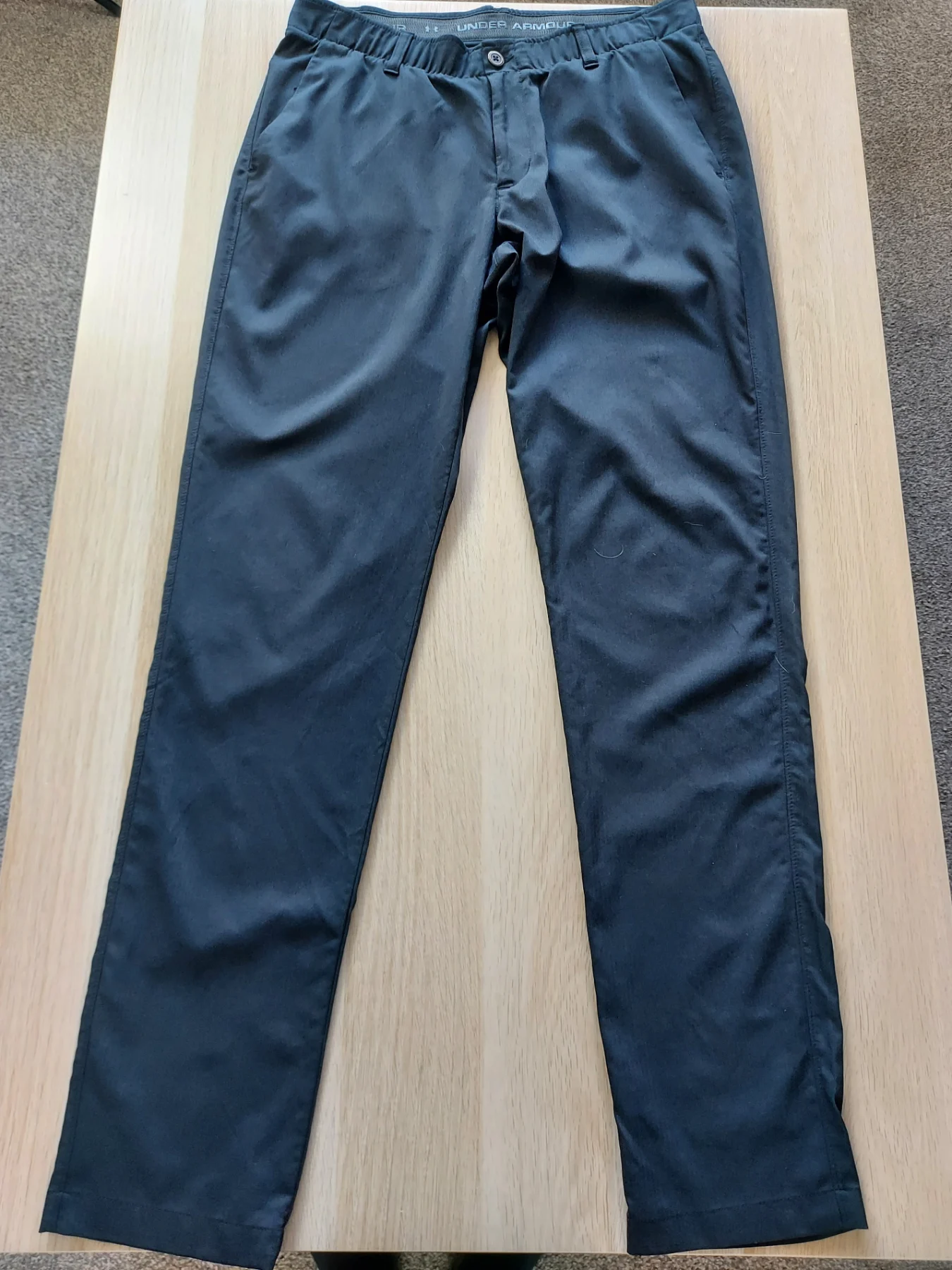 Under Armour Showdown Golf Pants Mens 36×36 Black Technical Stretch Performance