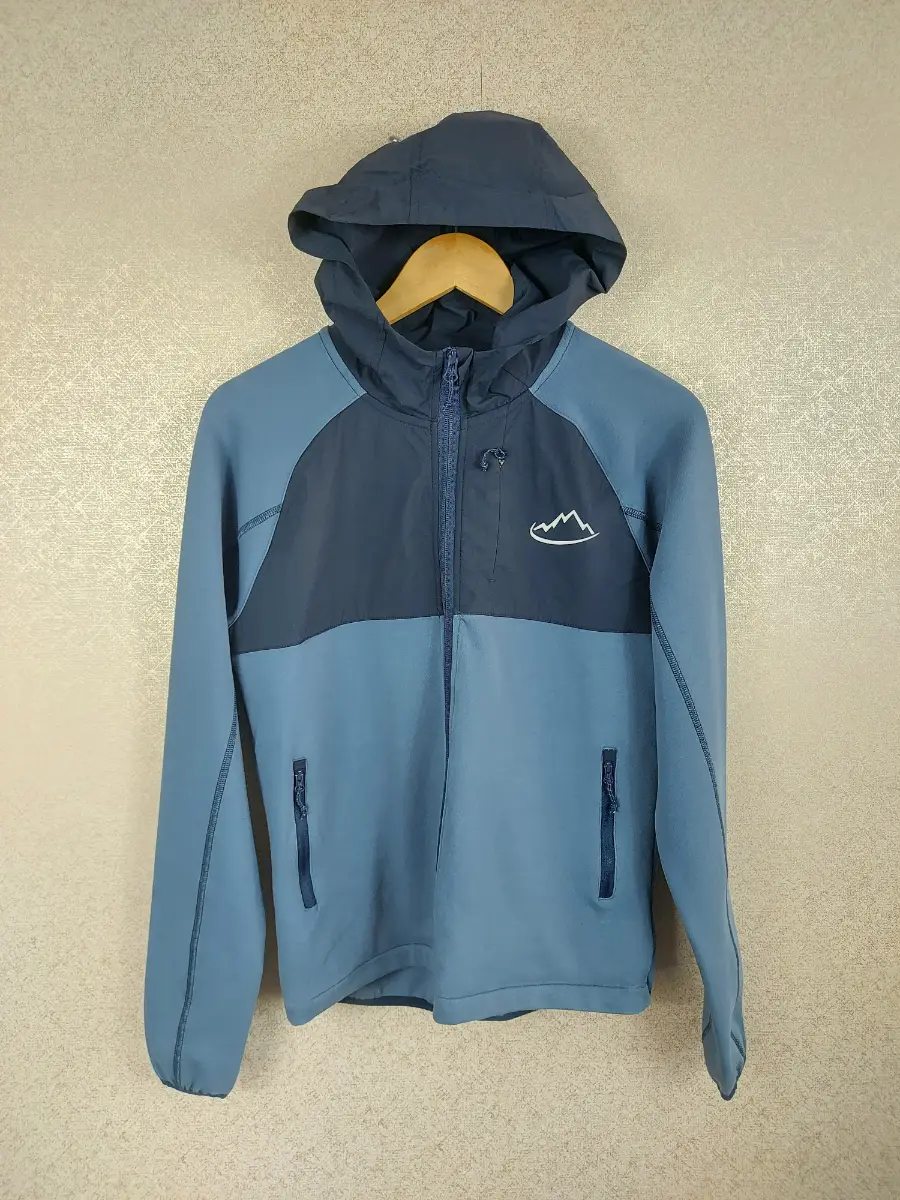 Adapt To Explore Boys Hooded Tech Fleece Jacket Blue Grey Kids Windbreaker 12-13