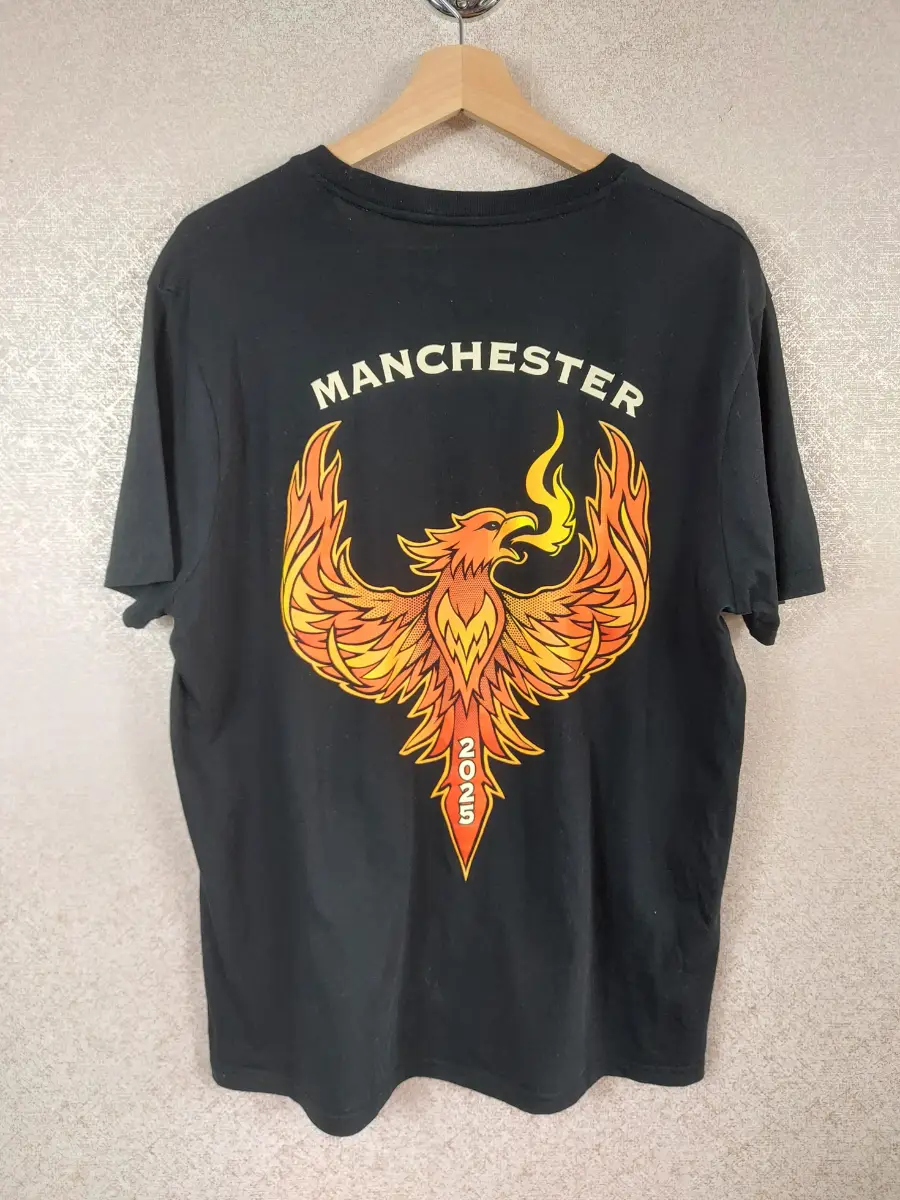 Harley-Davidson Manchester MHD Tshirt Large Black Phoenix 1st Anniversary 2025