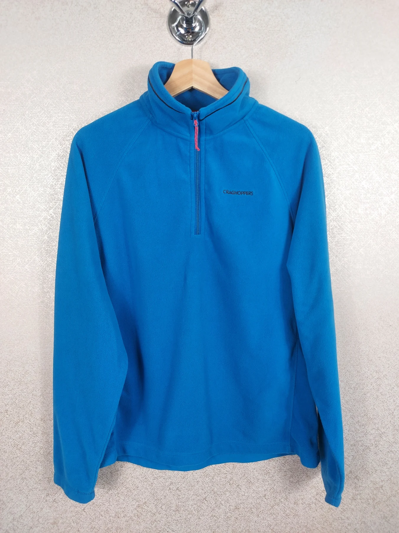 Craghoppers Men's Corey VI Half Zip Microfleece Jumper Blue L EU 52 54 VGC