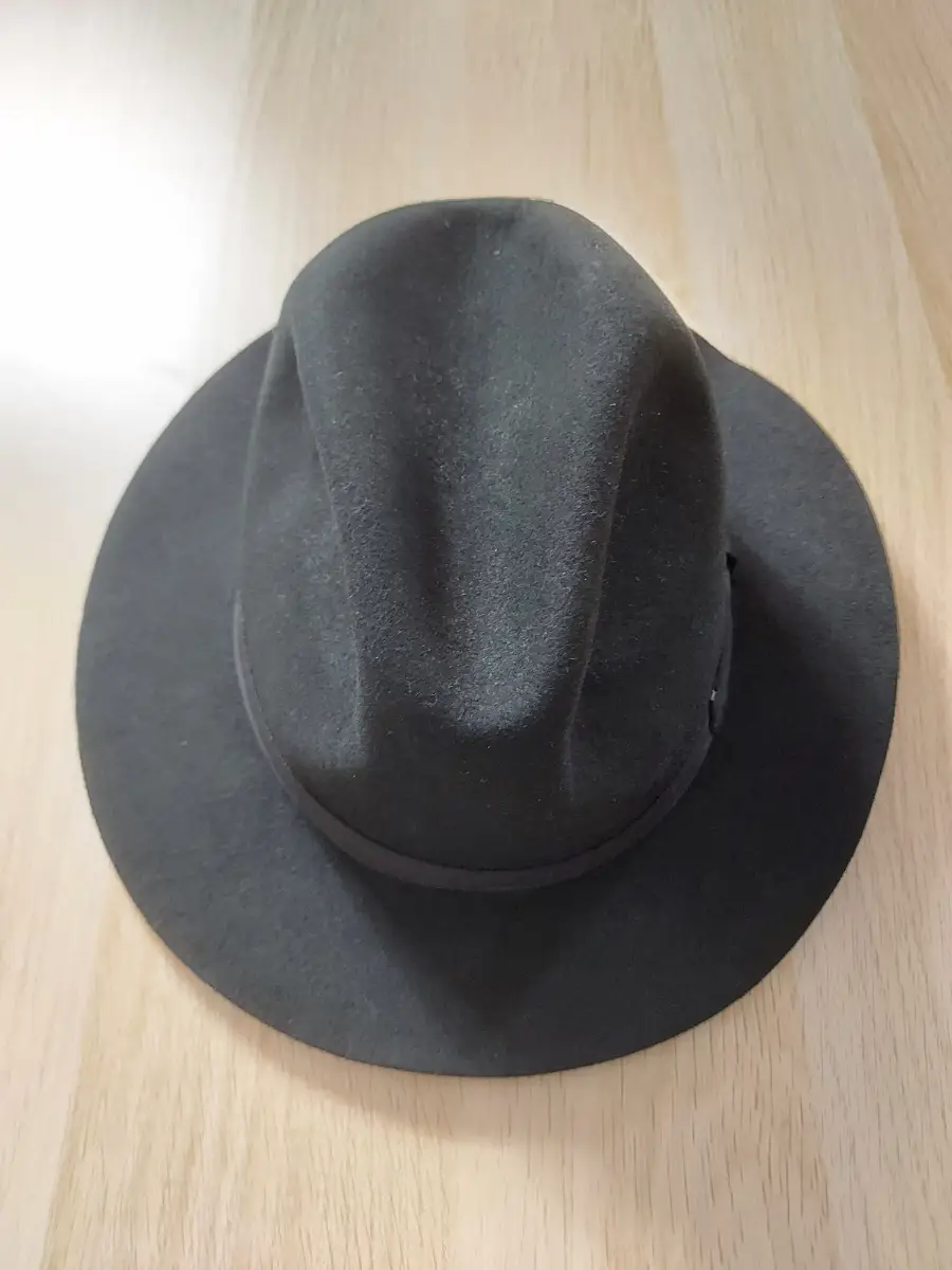 Failsworth Chester Black Wool Fedora Hat 55cm Small Trilby British Vintage Style