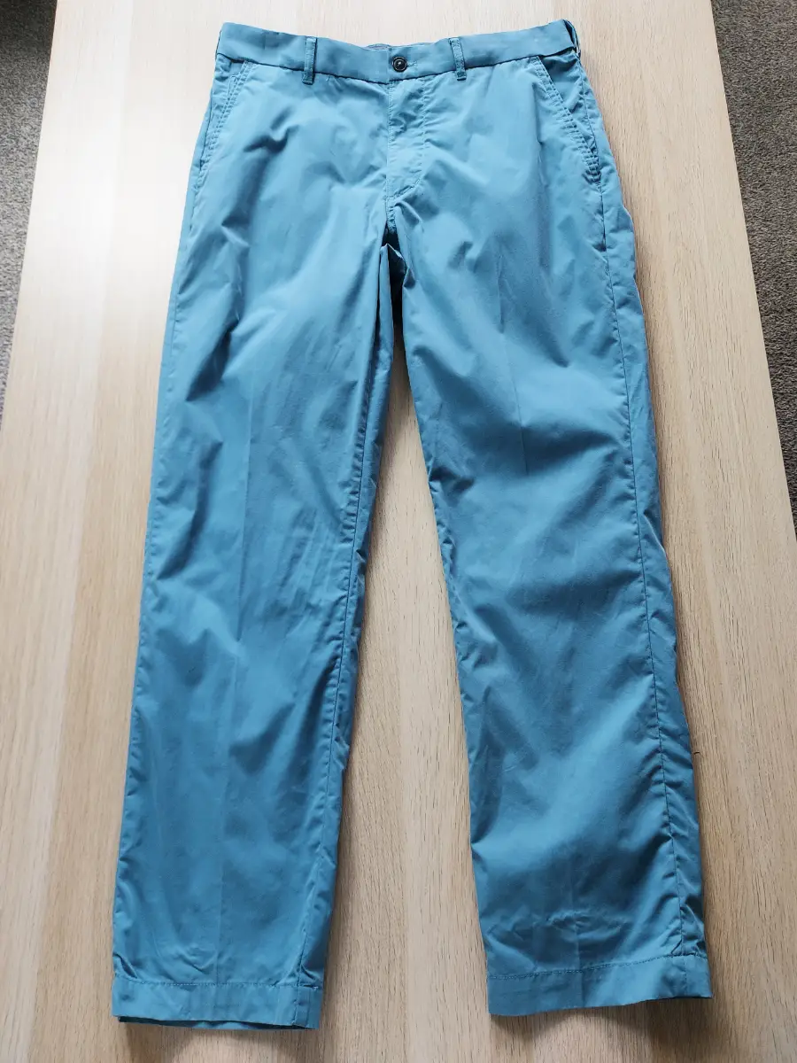 M&S Blue Harbour Mens Light Blue Chino Trousers W32 L29 Short