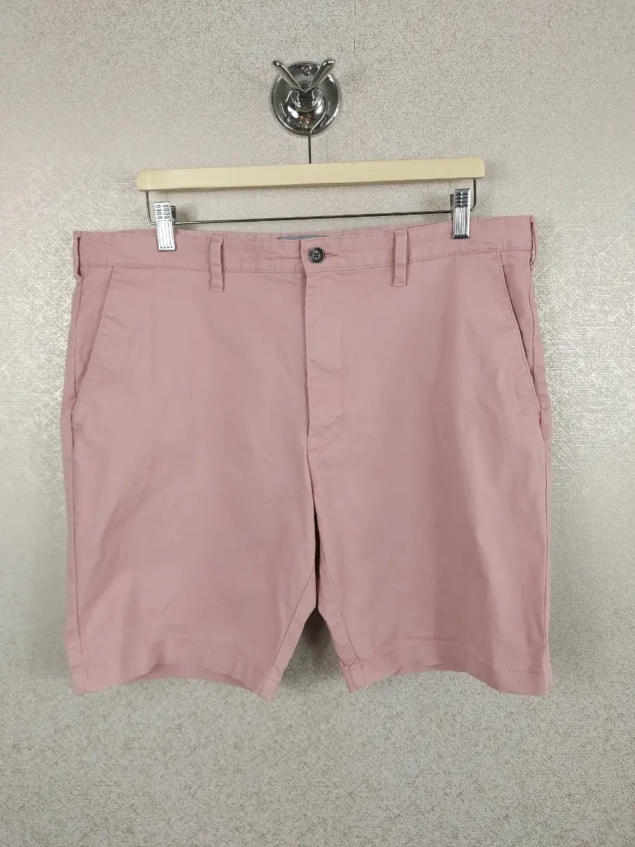 M&S Men's Pink Chino Shorts Size 38 Cotton Summer Smart Casual Pastel Summer