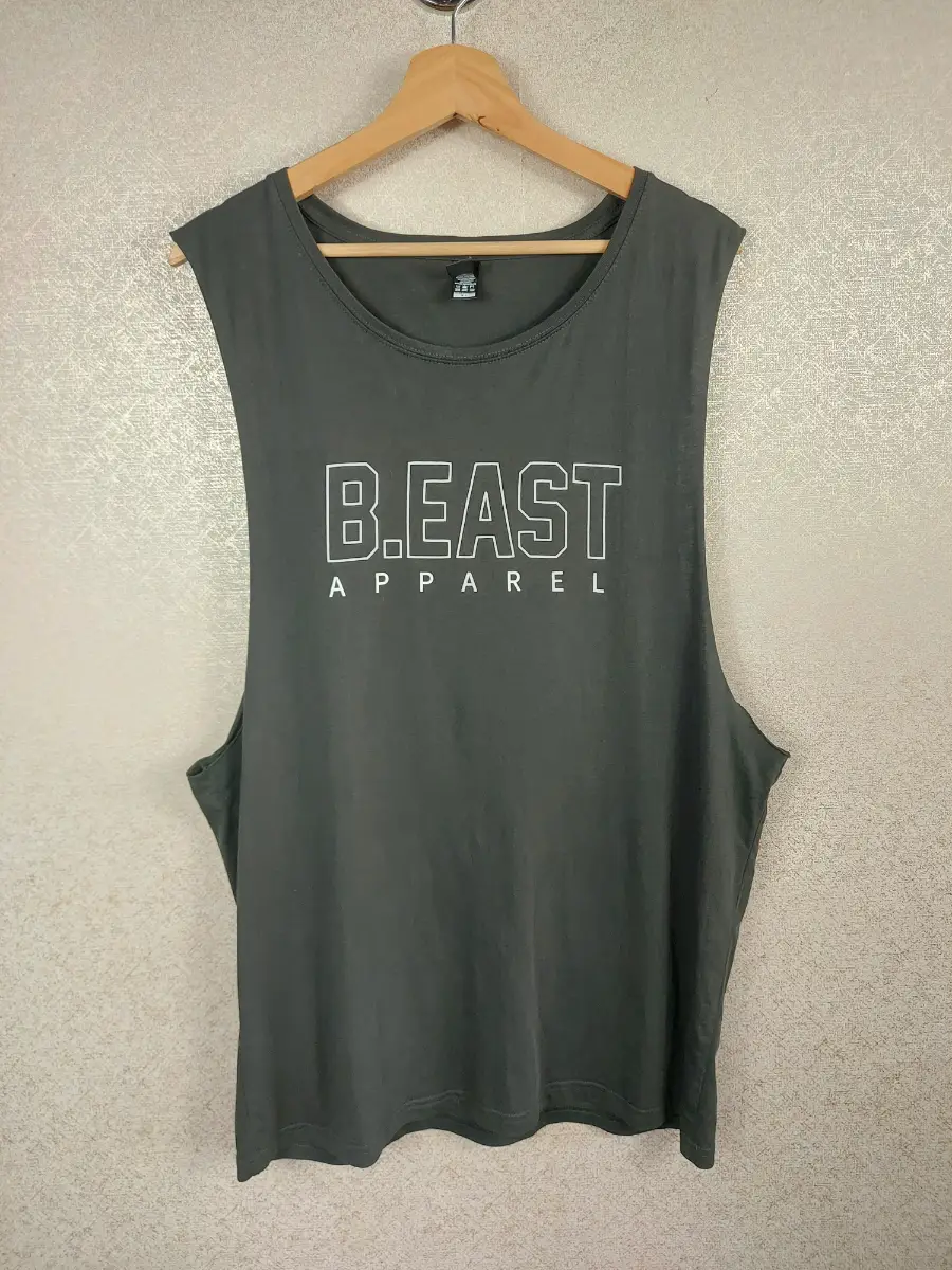 B.EAST Apparel Men's XL Muscle Tank Top AS Colour Gym Vest Black Double Sided