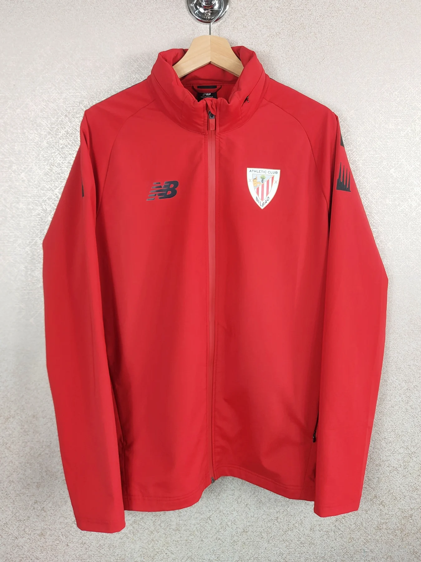 New Balance Athletic Bilbao Jacket Men's M Red 2022 2023 Football Track Top Coat