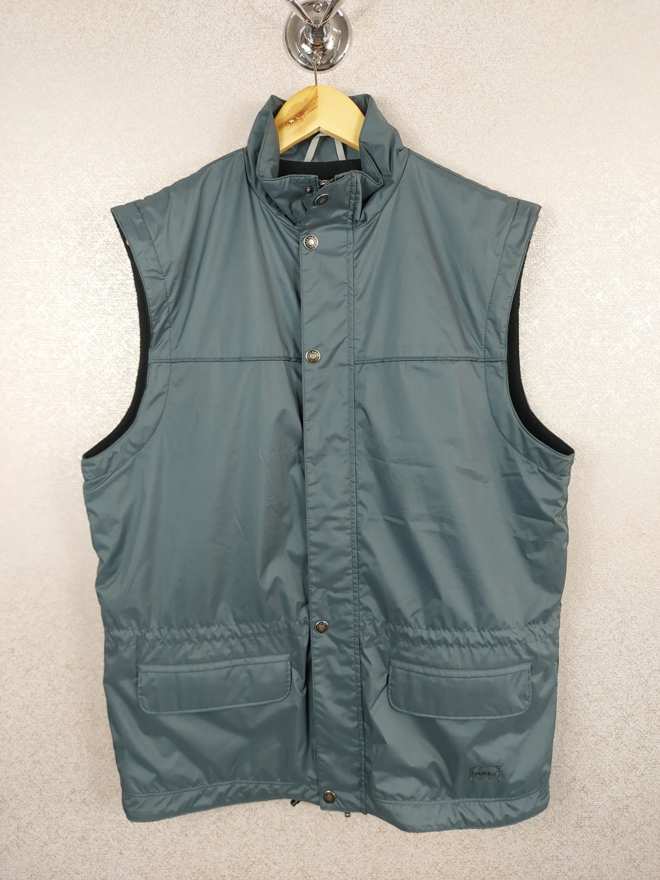 Rukka Mens Fleece Lined Gilet Jacket Grey Utility Tactical Outdoor Vest Size M
