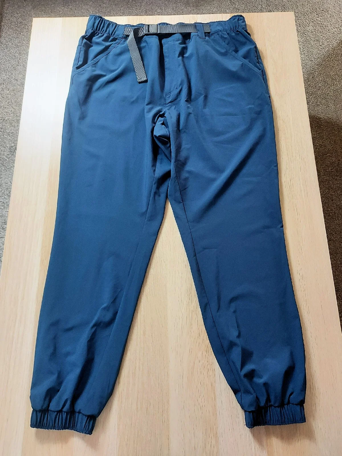 Columbia Men's Blue Essential Hike Joggers Walking Hiking Tracksuit Pants XL VGC