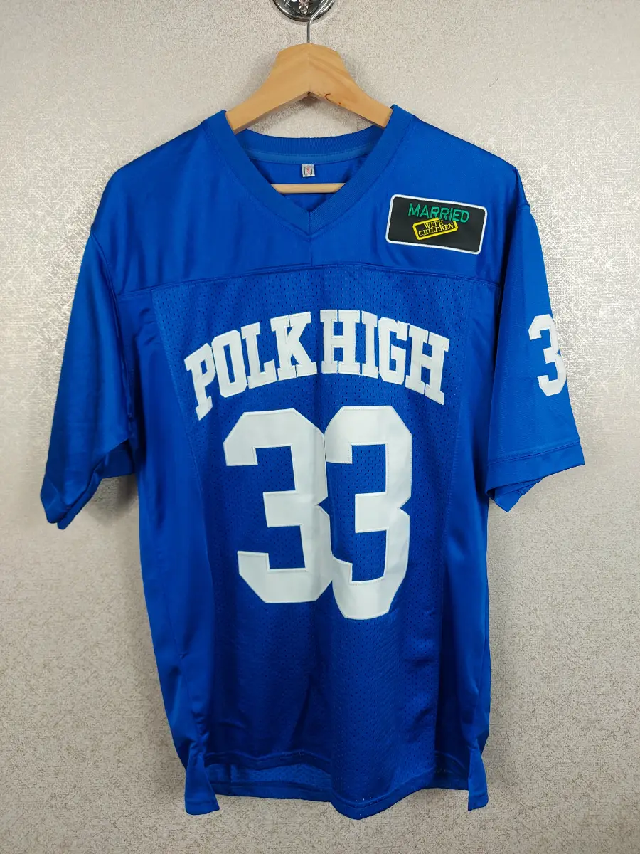 Al Bundy 33 Polk High Jersey Married With Children Football Costume Blue