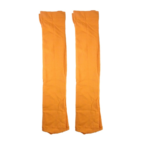 1 Pair of Orange Knee Highs Pop Socks 60 Denier Opaque Short Tights Boho Lagenlook