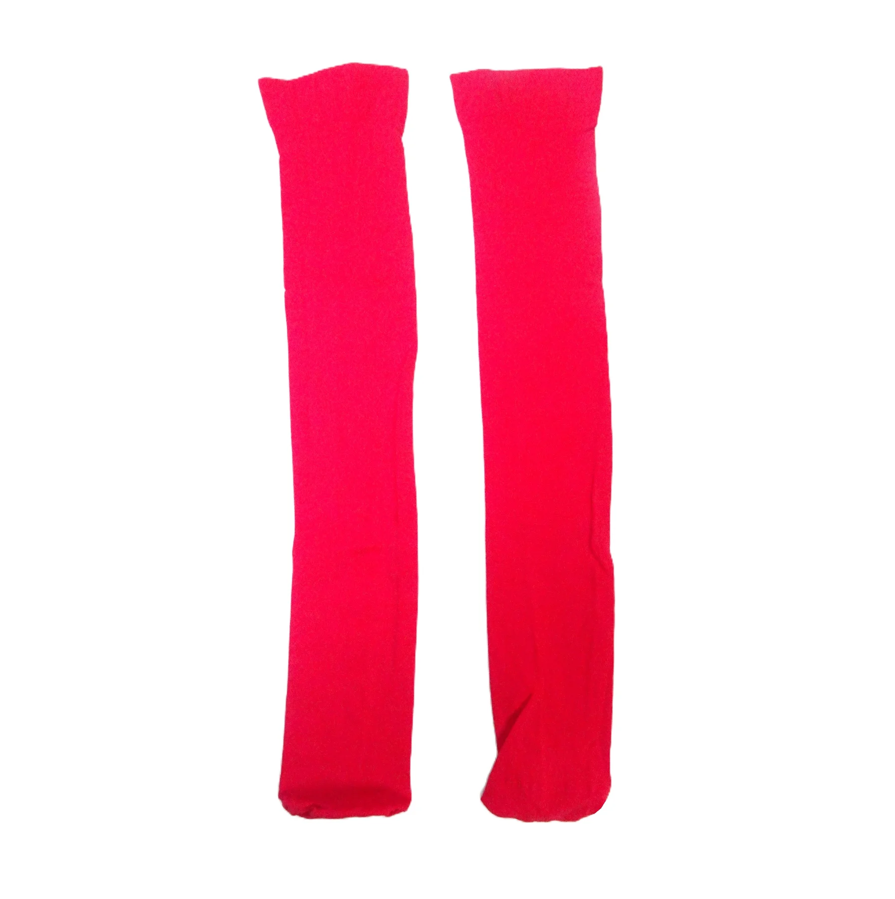 1 Pair of Red Knee Highs Pop Socks 60 Denier Opaque Short Tights Boho Lagenlook