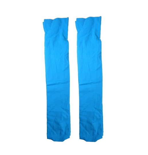 1 Pair of Sky Blue Knee Highs Pop Socks 60 Denier Opaque Short Tights Boho Lagenlook