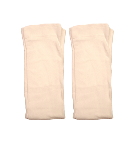 1 Pair of White Knee Highs Pop Socks 60 Denier Opaque Short Tights Boho Lagenlook