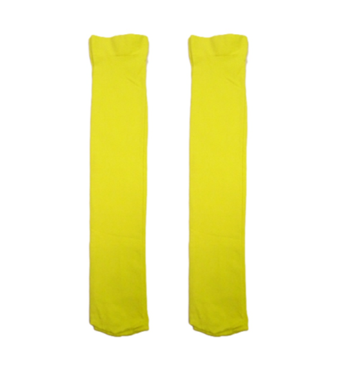 1 Pair of Yellow Knee Highs Pop Socks 60 Denier Opaque Short Tights Boho Lagenlook