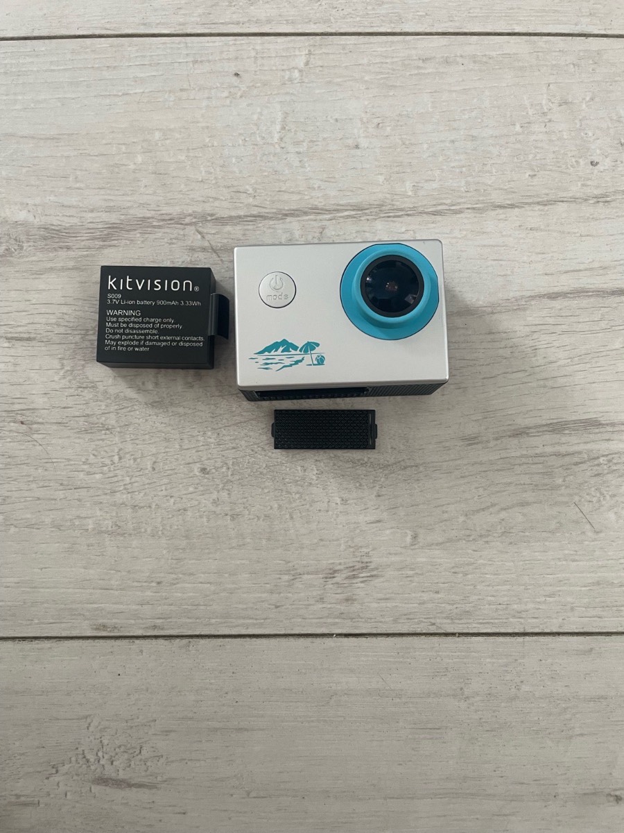 kitvision kvactlap4k helmet action camera - black
