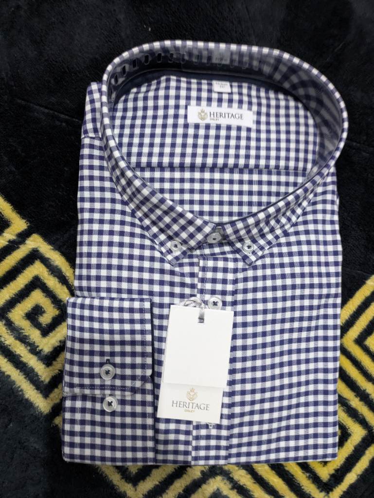 Disley Heritage Baltimore checked shirt 21 inches