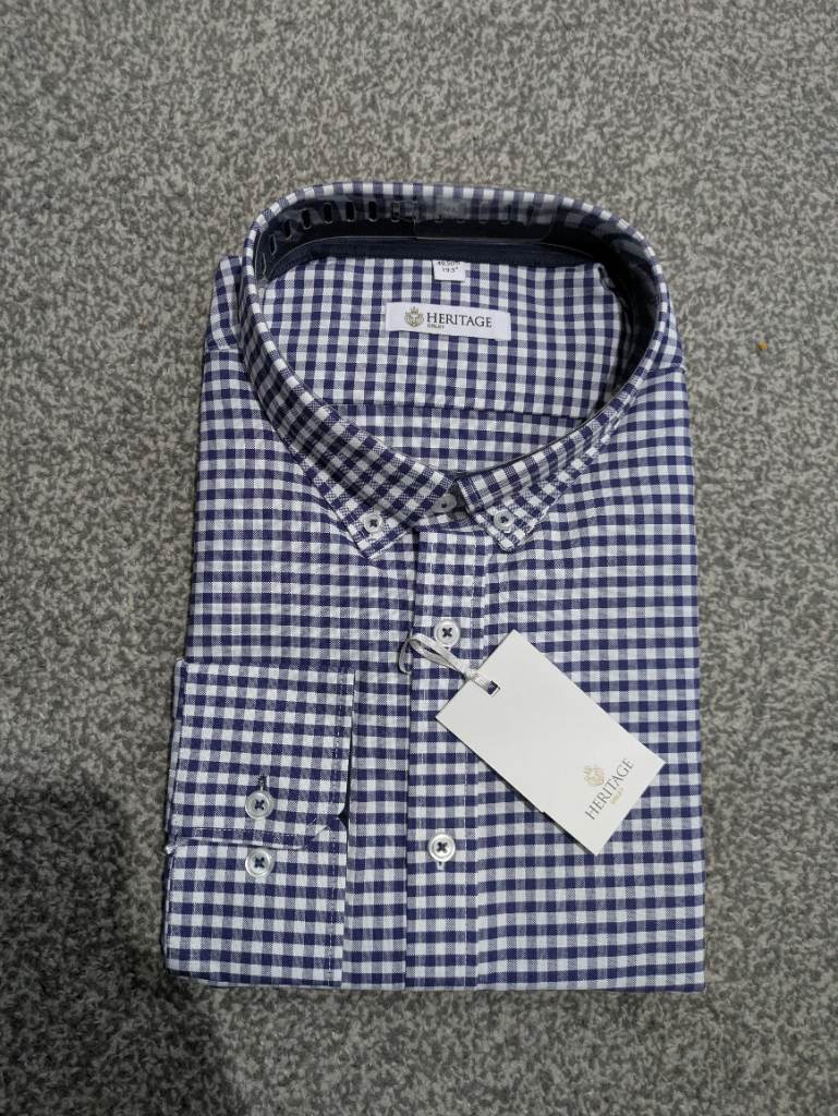 Disley Heritage Baltimore checked shirt 19.5 inches