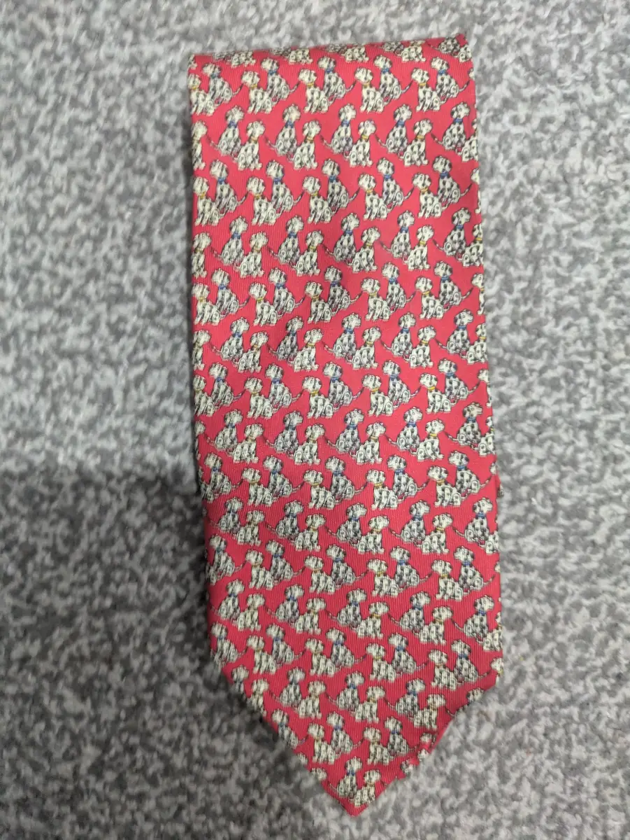 Dalmatians silk tie