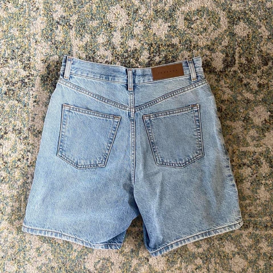 Topshop denim boyfriend shorts/ jorts