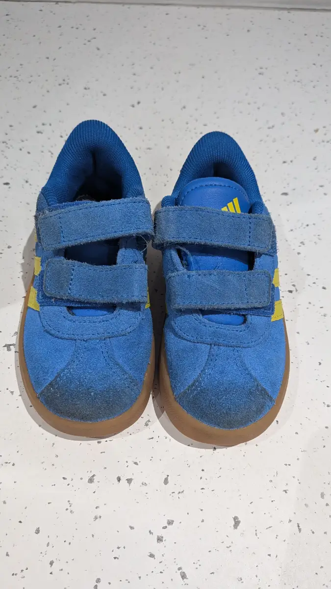 Boys blue size 7.5 kids Adidas trainers
