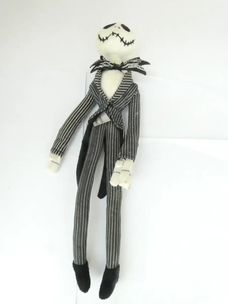 Disney Store Nightmare Before Christmas Posable Jack Skellington Soft Toy 33cm