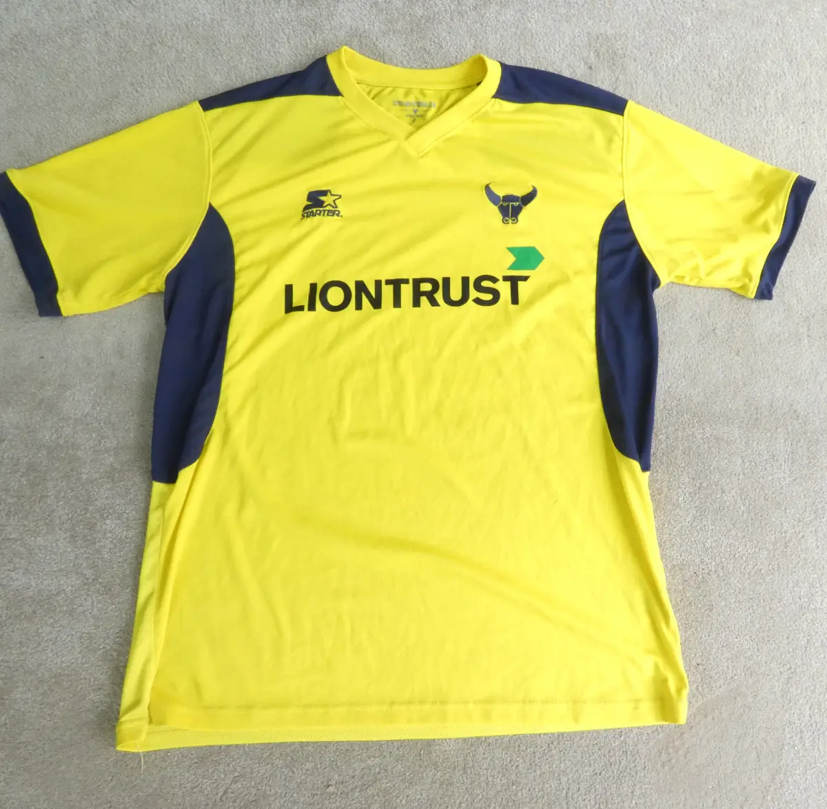 Oxford United Home Football Shirt 2017 2018 XL Starter Liontrust