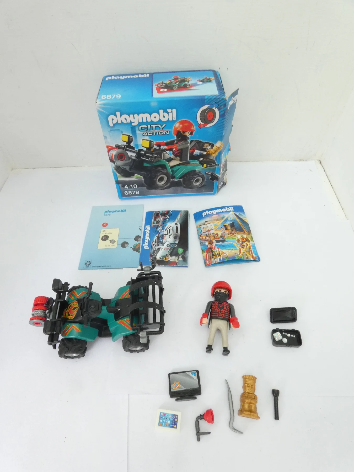 Playmobil City action 6879 Robber on quad bike with loot