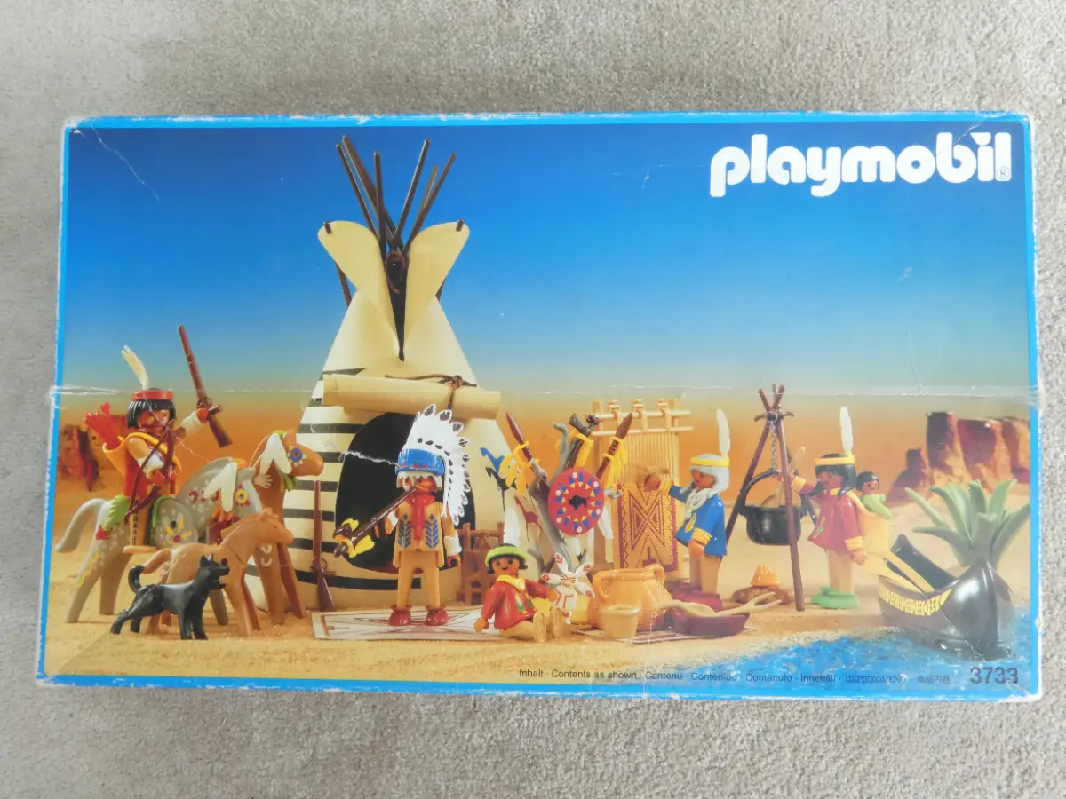 Share Playmobil set 3733 Teepee village Vintage 1980's