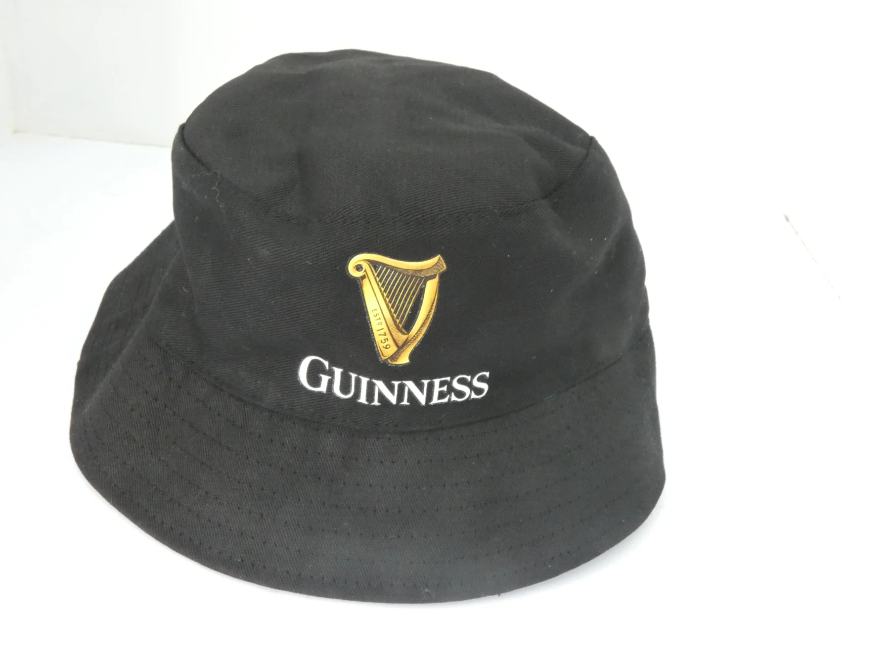 Guinness Green Black Reversible St Patrick's Day Shamrock Logo Bucket Hat