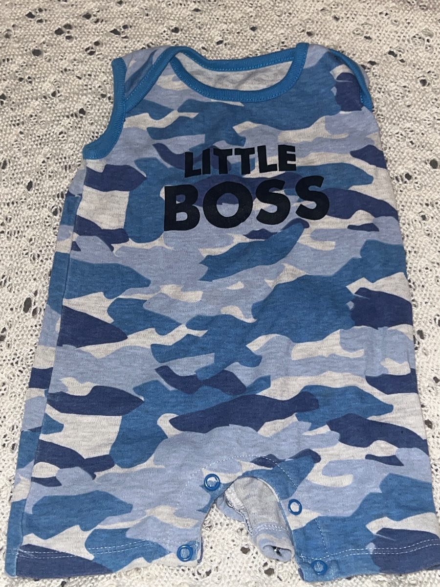 Boys short sleeved romper