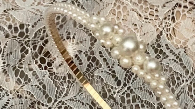 Faux Pearl hairband