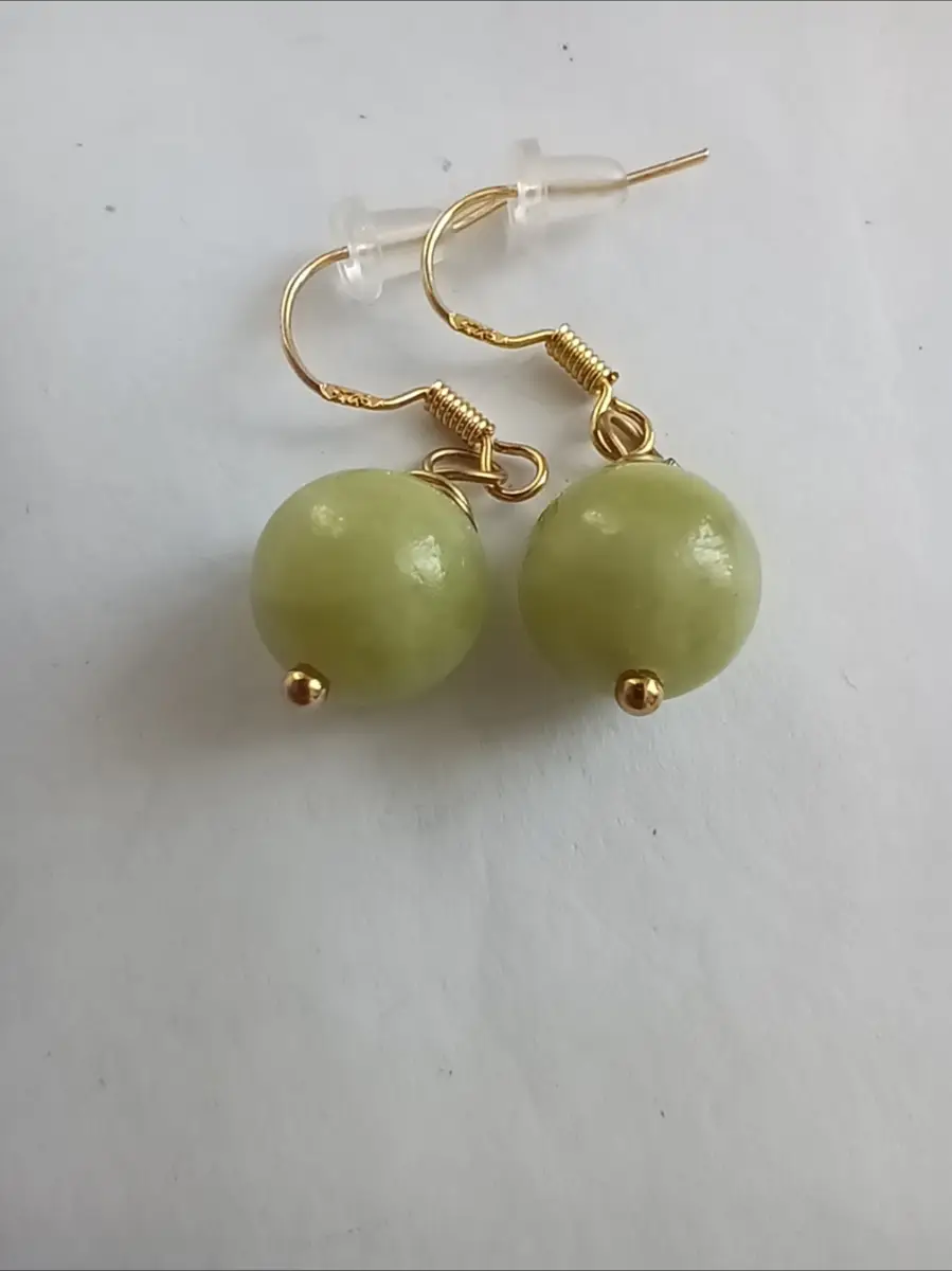 Jade earrings