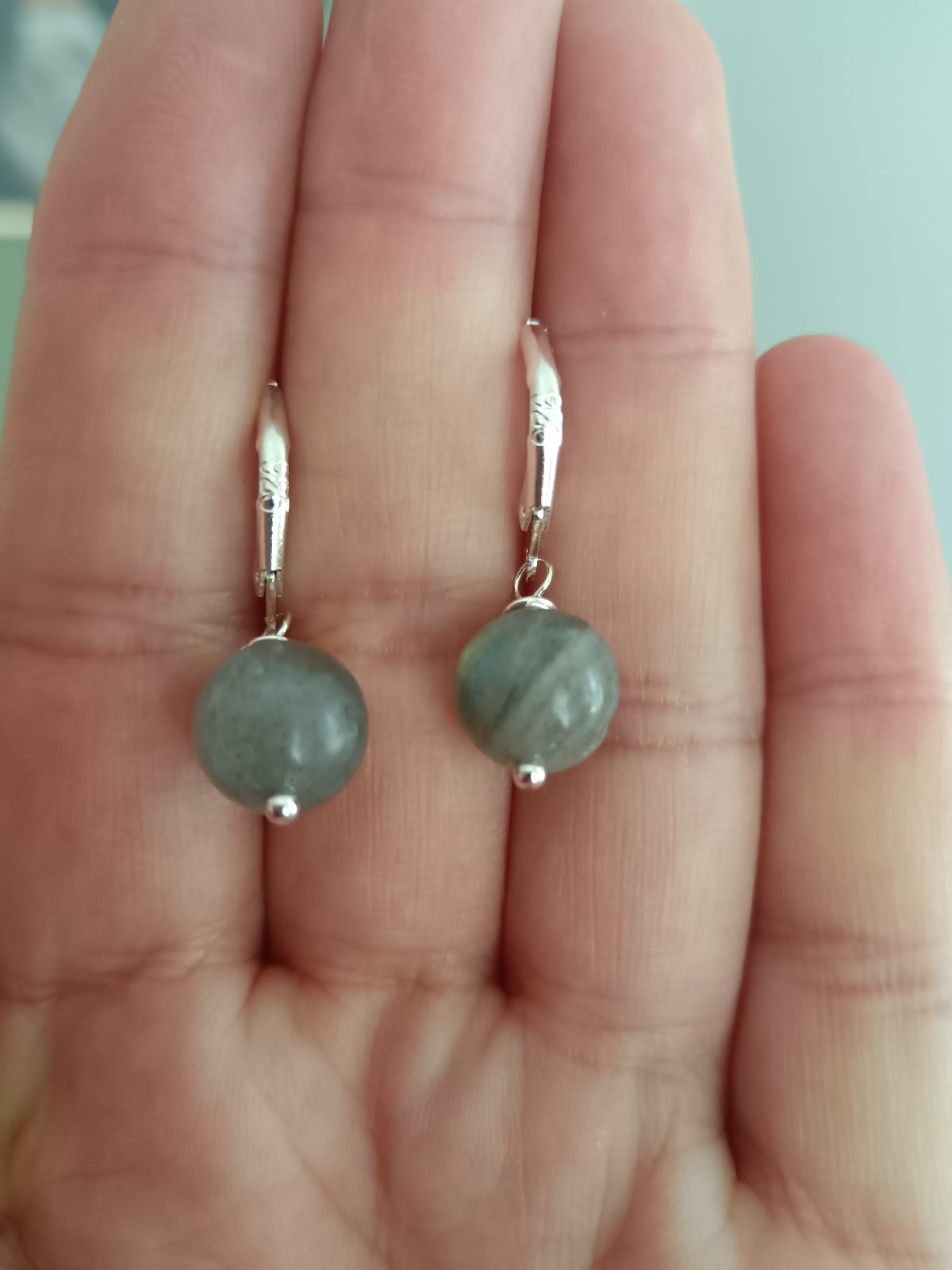Labradorite earrings