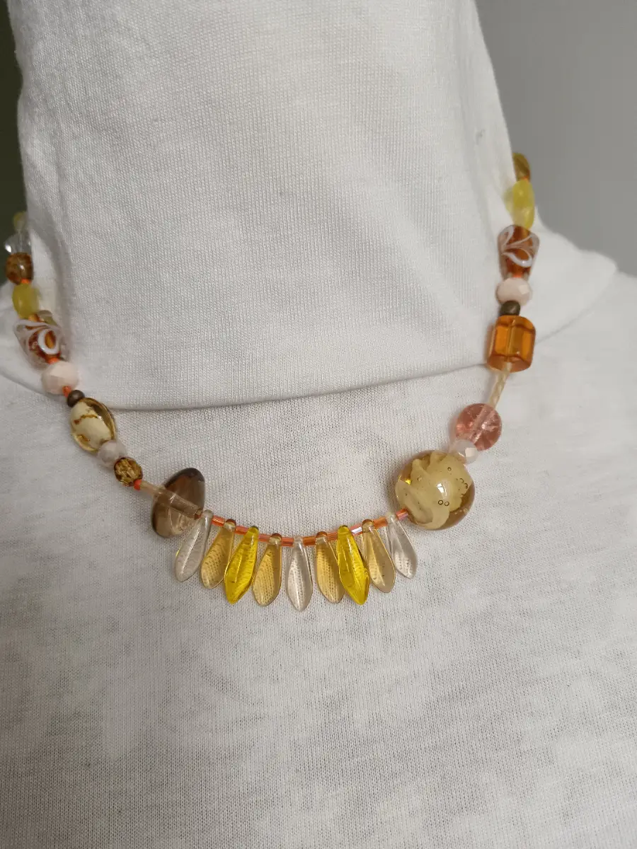 Bohemian Yellow Necklace