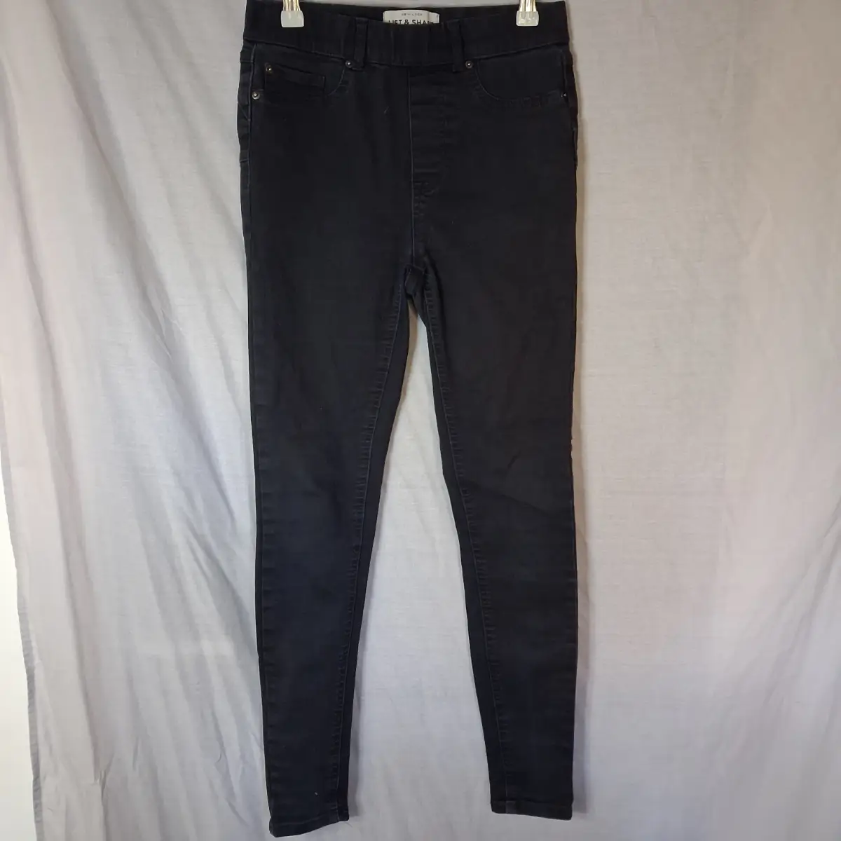 New Look "Lift & Shape" Black Skinny Jeggings - UK 8 Regular