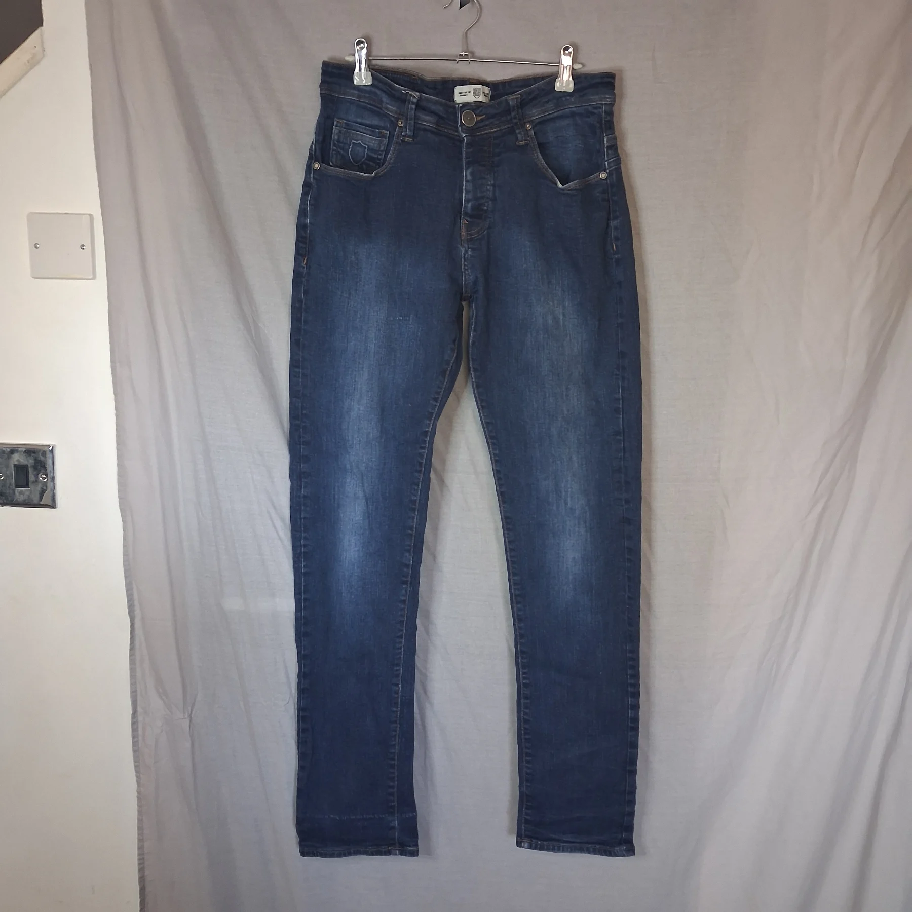 883 Police Mens 'Cassady' Dark Wash Jeans W32 Long