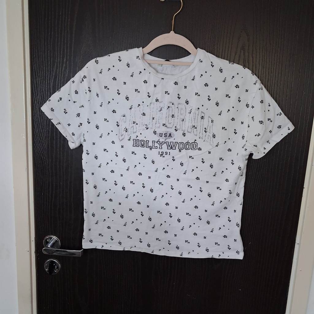 ​George Girls White California Floral T-Shirt 9-10 Years