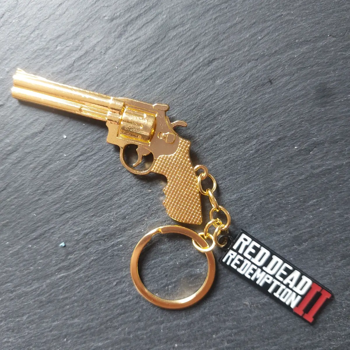 Gold Red Dead Redemption 2 Keyring/bag charm