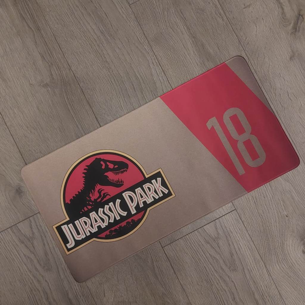 Jurassic Park Gold/Red Mouse/Desk/Play Mat - 600x300mm