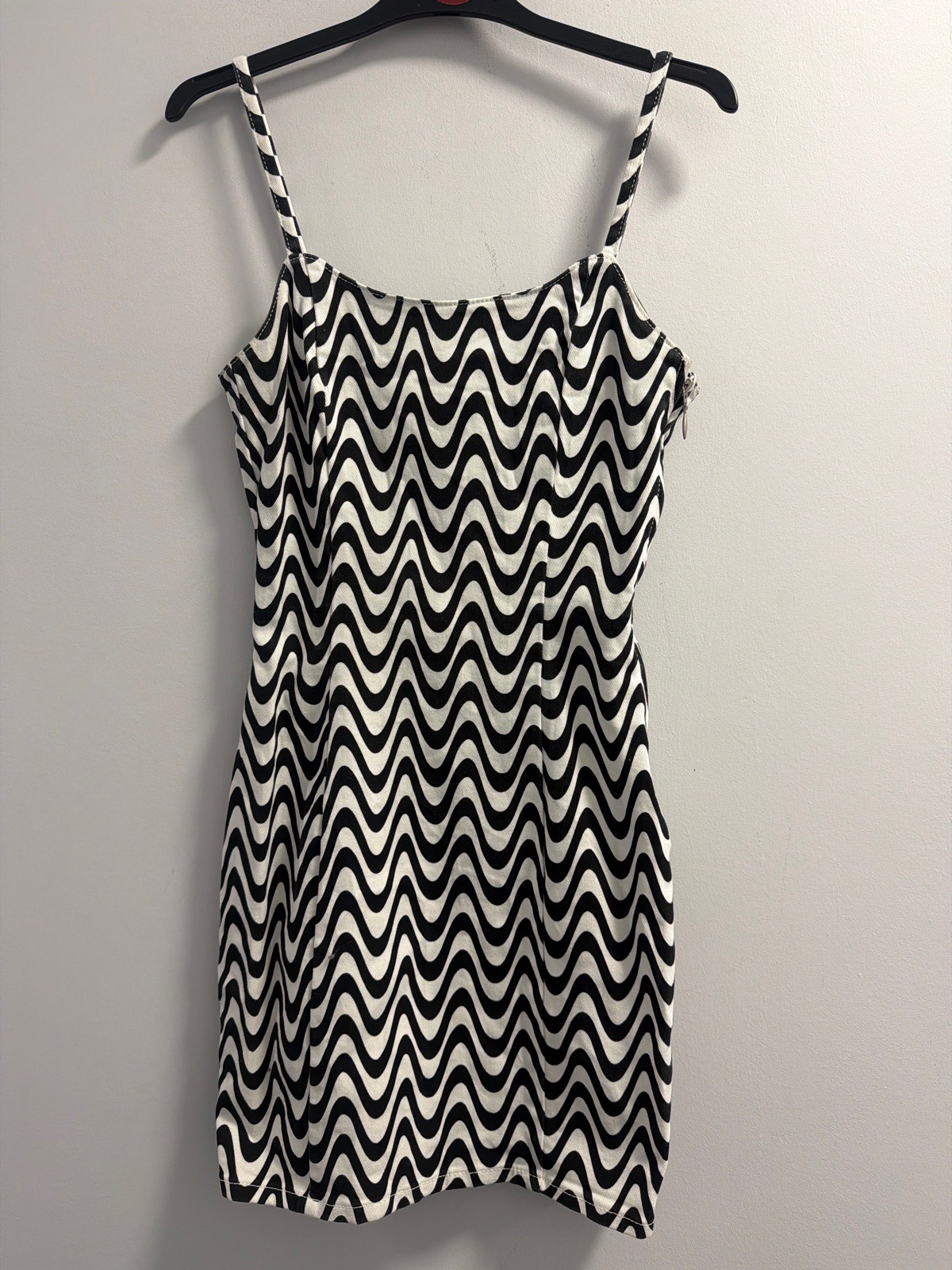 Divided Patterned Denim Mini Dress Uk 6