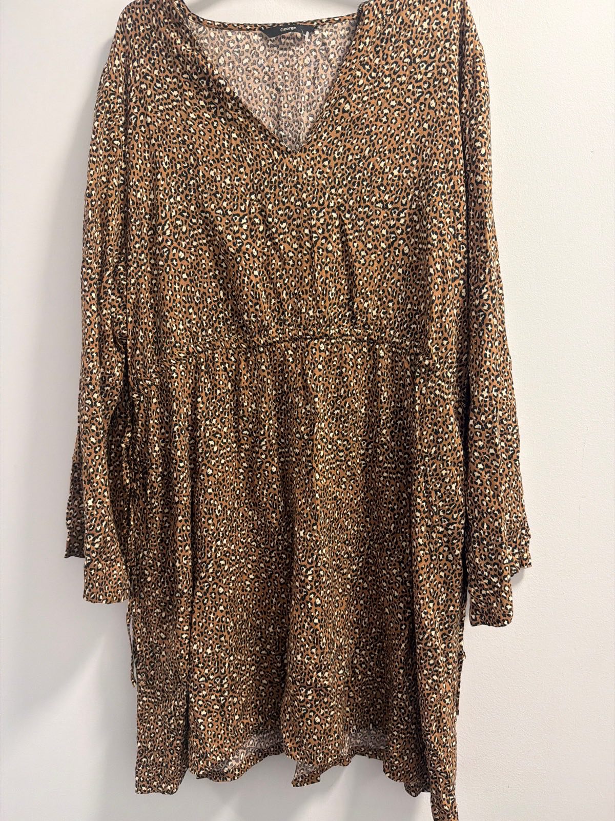 George Animal Print Casual Dress Uk 20