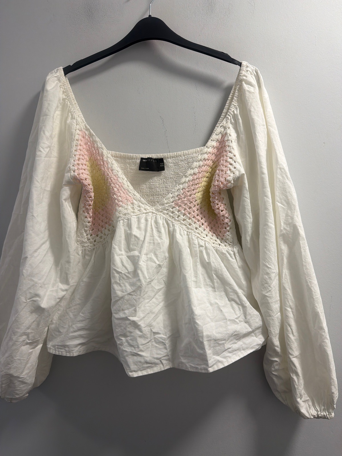 Asos Cotton Peplum Top Uk 14