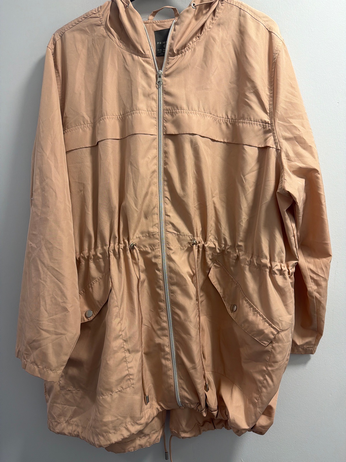Primark Light Apricot coat Uk 22