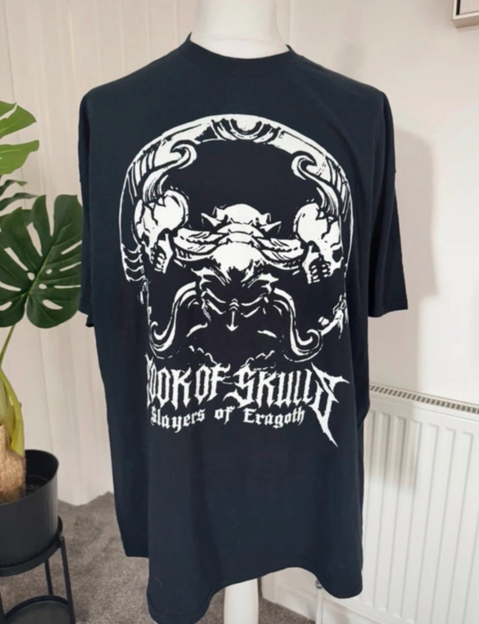 Y2K Vintage Grunge Heavy Rock T-Shirt. Size 2XL. Book Of Skulls Slayors Of Eragoth Festival Ready