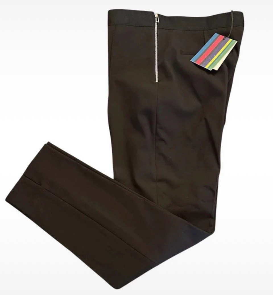 Women's Paul Smith Tailored Trousers Size 10 (42) Black Side Zip Designer Chic Wedding Guest Office