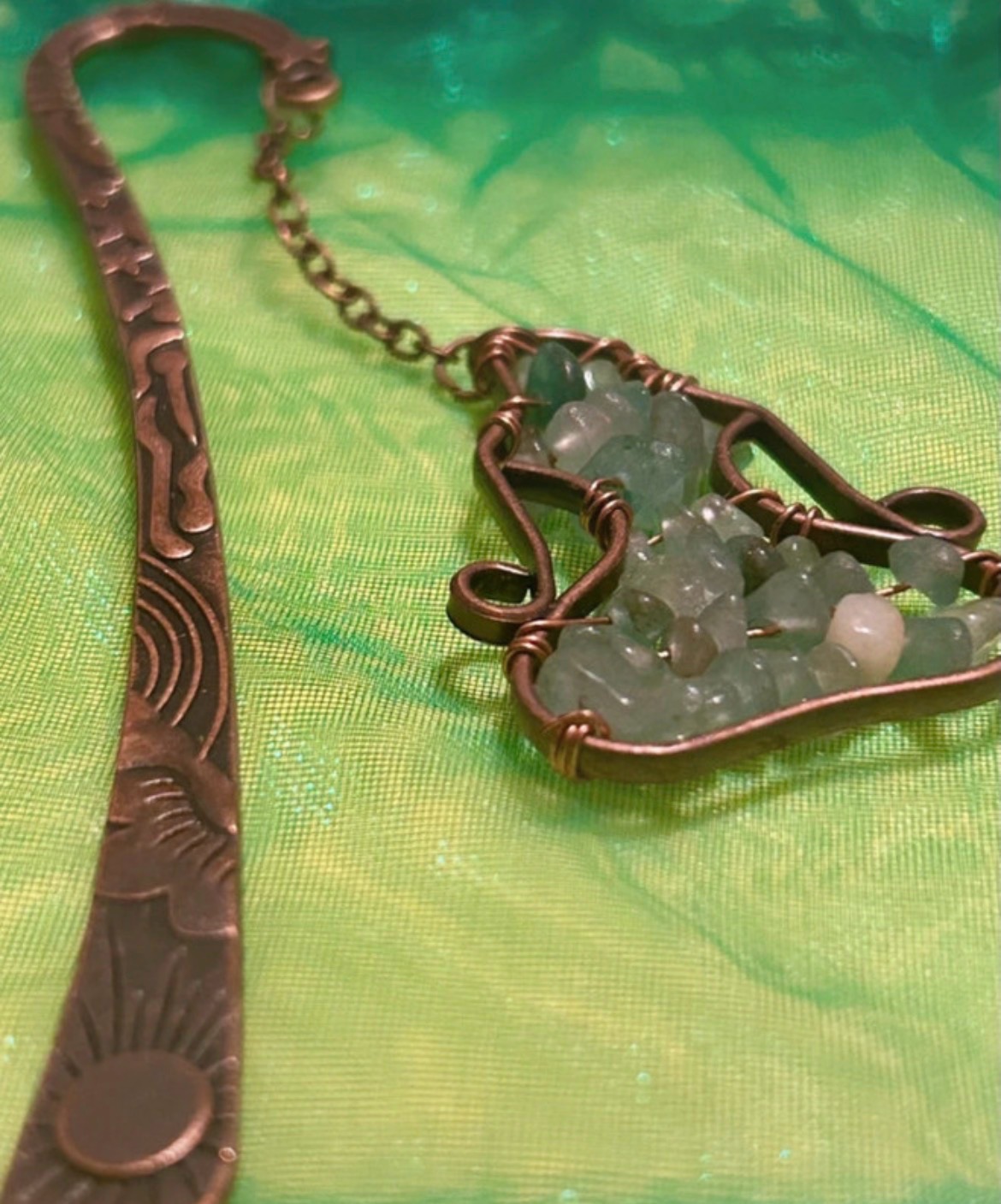 Green adventire Crystal BookMark