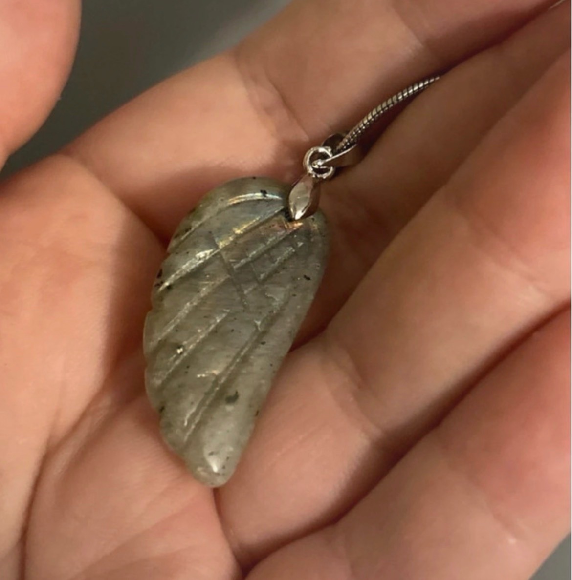 Labradorite Heavenly Wing Necklace