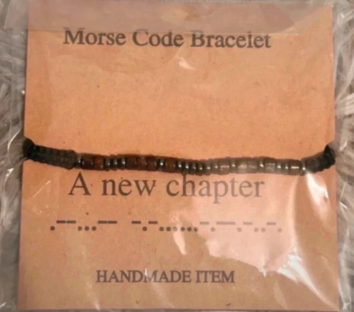 New chapter Morse code bracelet